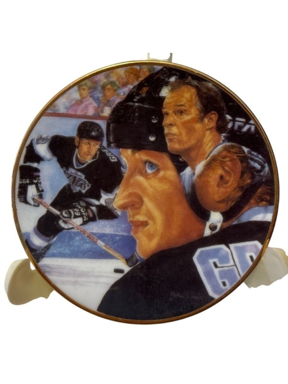 Wayne Gretzky Collector Plate 1989 The Great One Gartlan USA 3" NHL Hockey